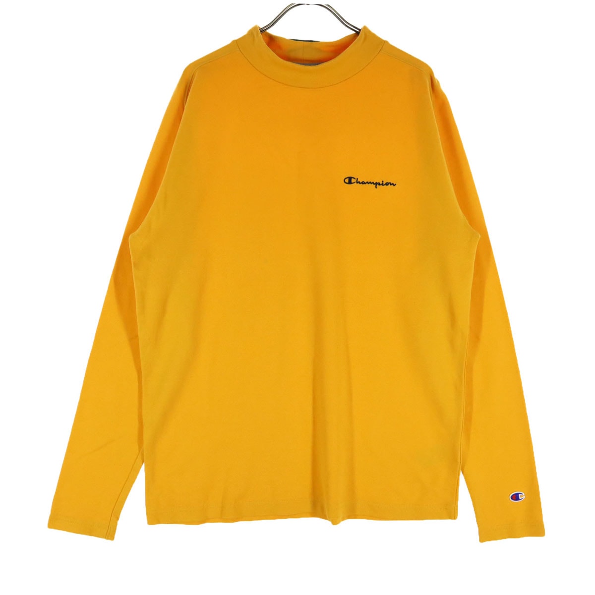 Champion チャンピオン ワンポイントロゴ 長袖 Tシャツ XL オレンジ系 ロンT
