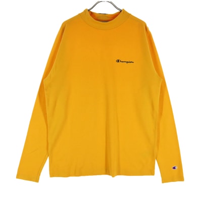 Champion チャンピオン ワンポイントロゴ 長袖 Tシャツ XL オレンジ系 ロンT