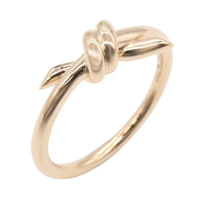 ティファニー TIFFANY&CO ノットリング リング・指輪 ジュエリー K18PG(ピンクゴールド) レディース ゴールド系 【中古】