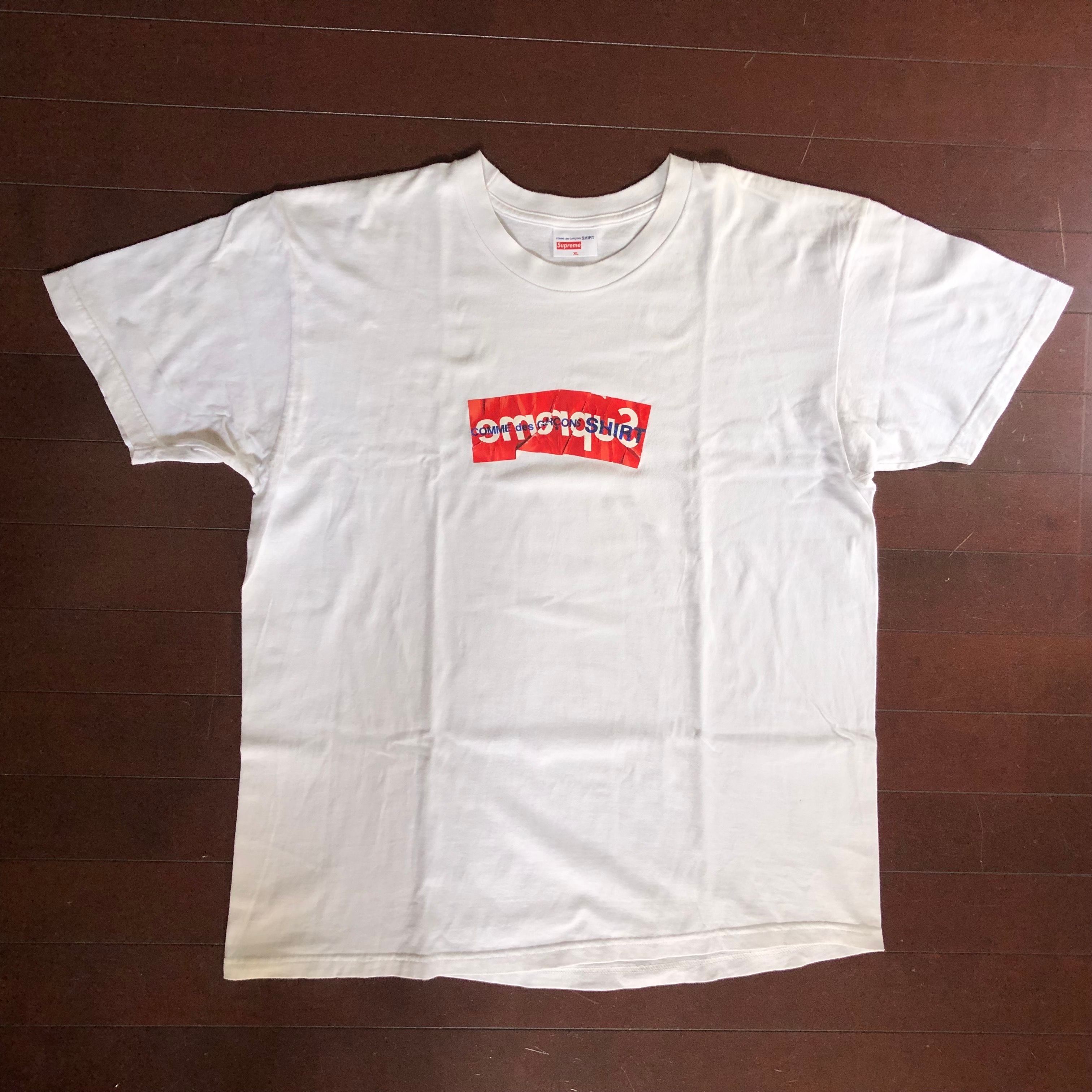 Supreme COMME des GARCONS SHIRT Box Logo Tee "White"