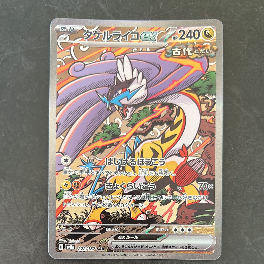 タケルライコex SAR [SV8a 222/187](ハイクラスパック「テラスタルフェスex」)