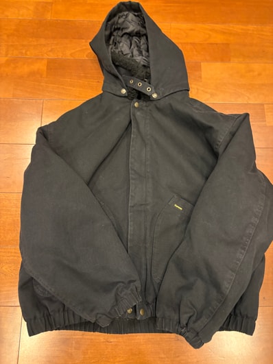 Supreme Faux Shearling Lined Bomber Jacket "Black"