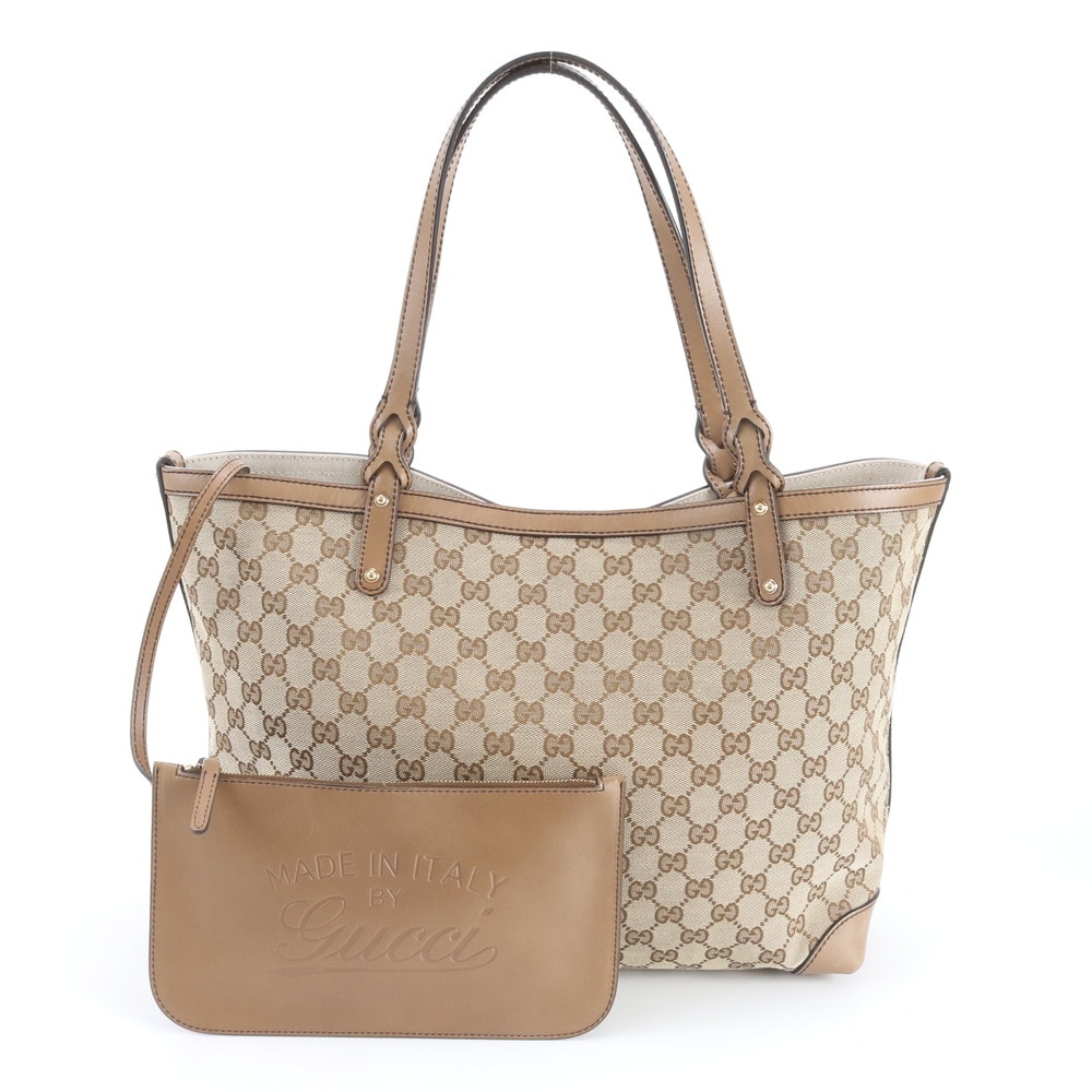 ■美品 グッチ GGキャンバス 247209 トート バッグ