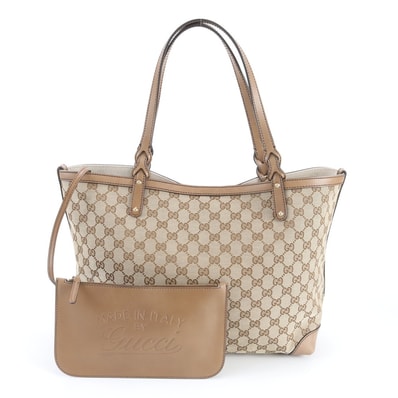 ■美品 グッチ GGキャンバス 247209 トート バッグ