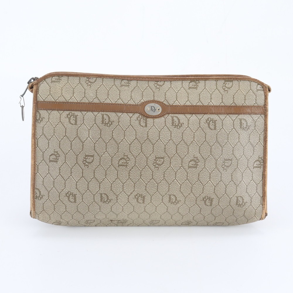 クリスチャンディオール ハニカム柄セカンドバッグ