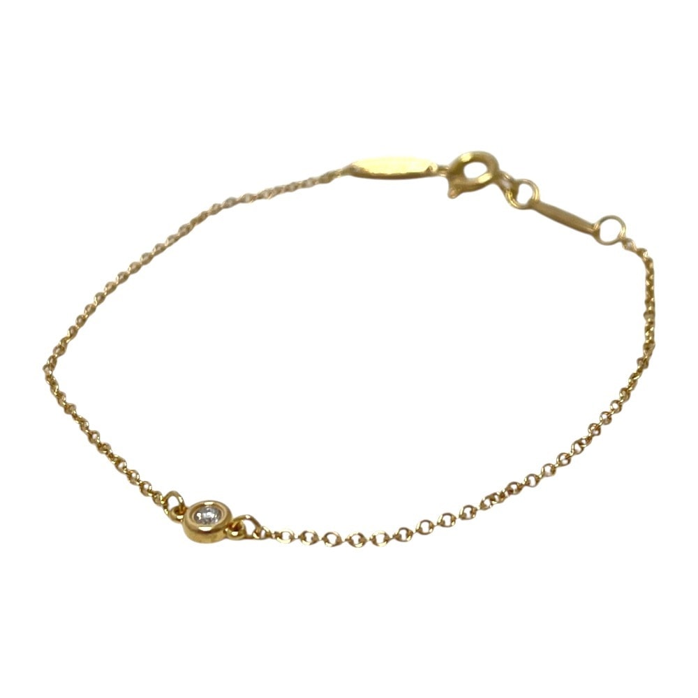 ティファニー TIFFANY&Co. バイザヤード 1PD ダイヤモンド ダイヤ アクセサリー ジュエリー チェーン ジュエリー ブレスレット Au750 ピンクゴールド