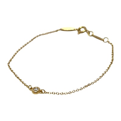 ティファニー TIFFANY&Co. バイザヤード 1PD ダイヤモンド ダイヤ アクセサリー ジュエリー チェーン ジュエリー ブレスレット Au750 ピンクゴールド