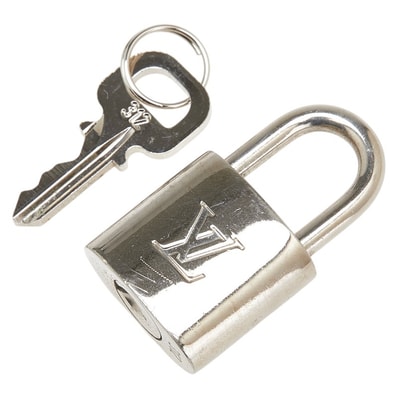 ルイ ヴィトン カデナ 南京錠 キー セット シルバー メタル レディース LOUIS VUITTON 【中古】