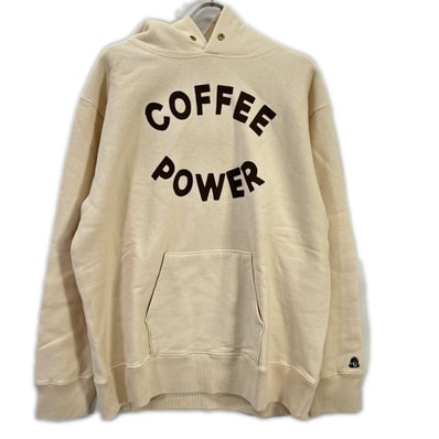 タコマフジレコード アイボリー COFFEE POWER HOOODIE パーカー