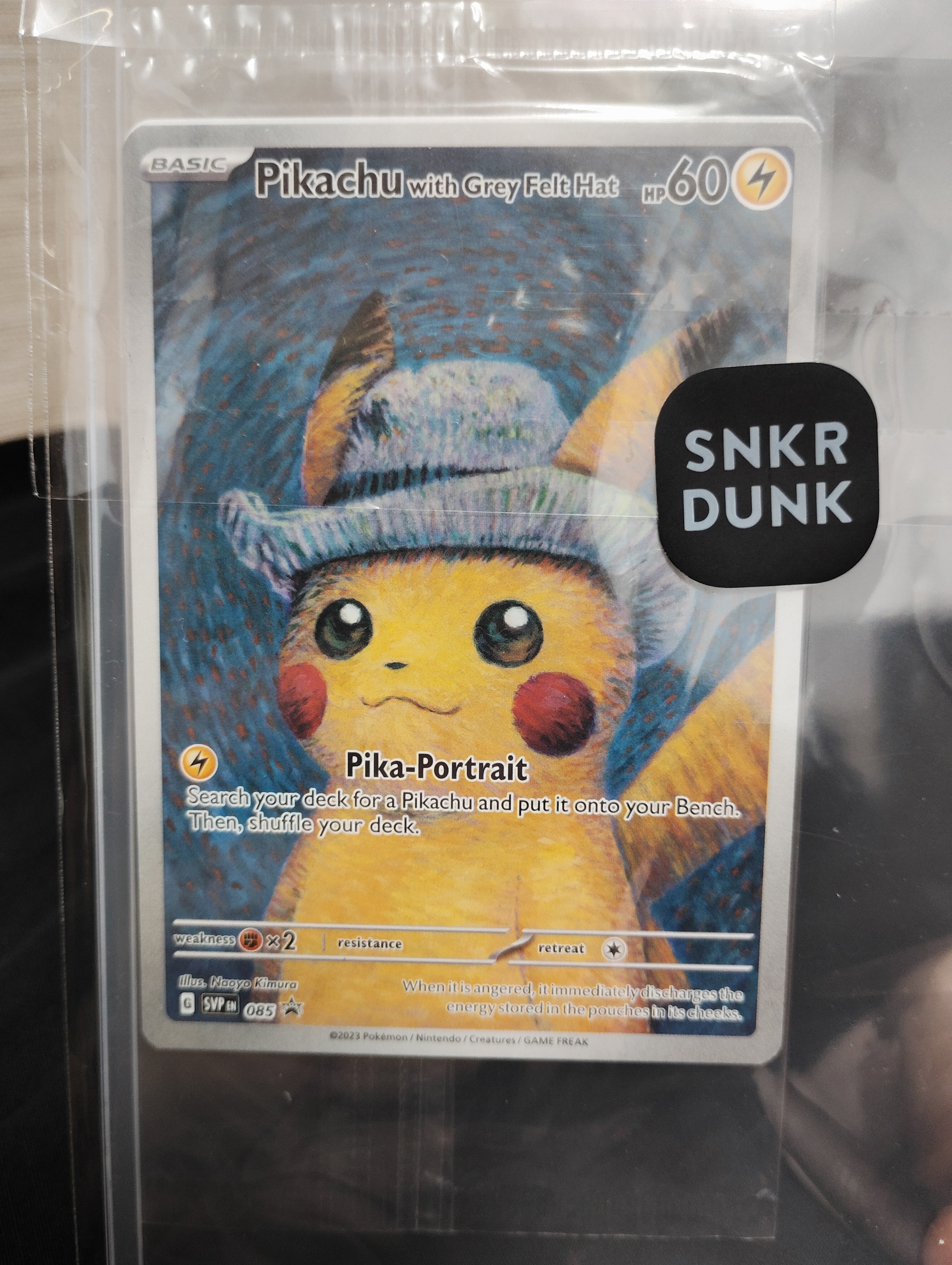 PSA9】ピカチュウ : プロモ [SVP EN 085](「ゴッホ展」 プロモーション
