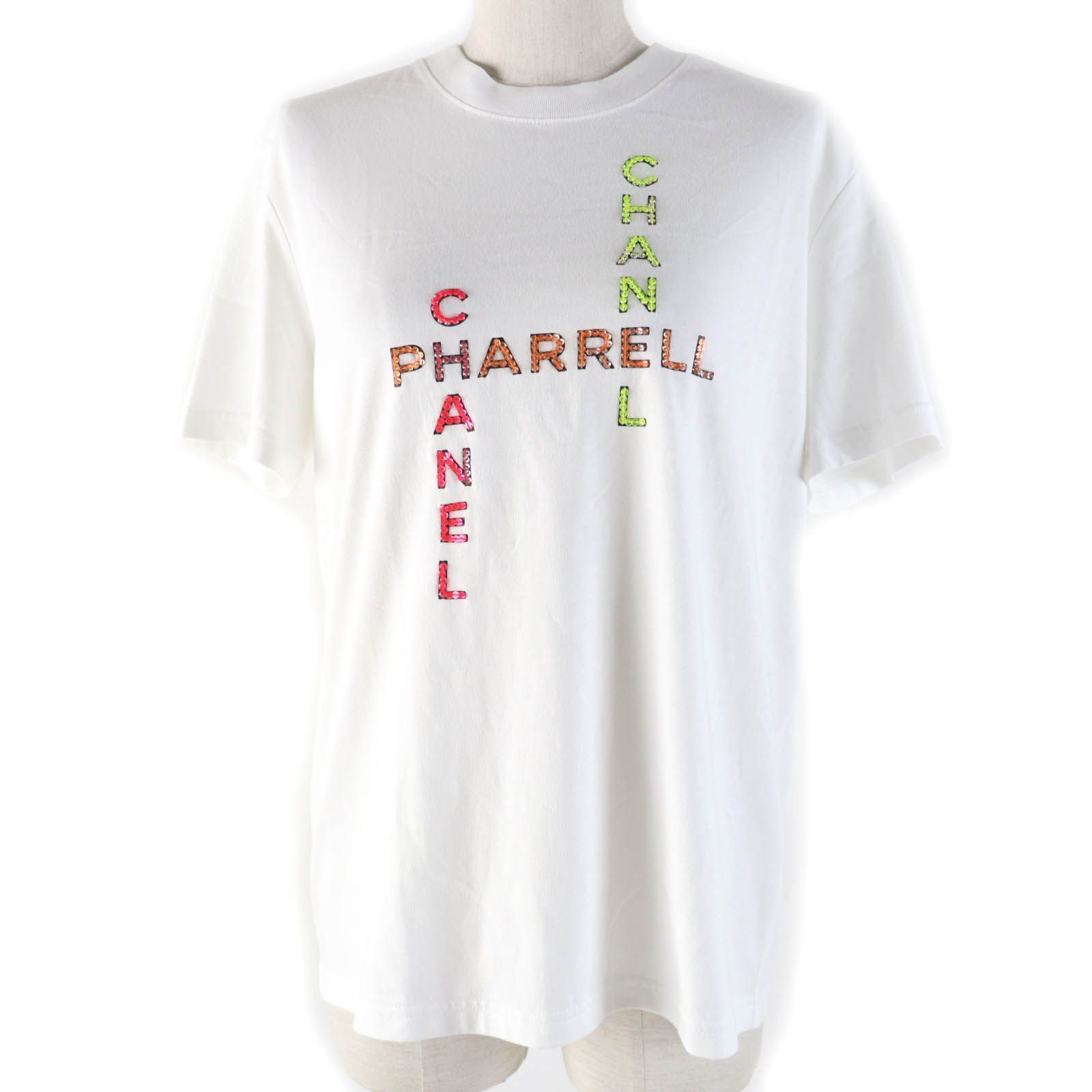シャネル ファレルウィリアムス 半袖Ｔシャツ ホワイト レディース S