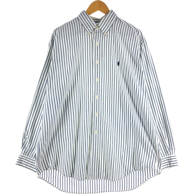 古着 ラルフローレン Ralph Lauren RALPH LAUREN GOLF 長袖 ボタンダウンストライプシャツ メンズL相当/eaa525631