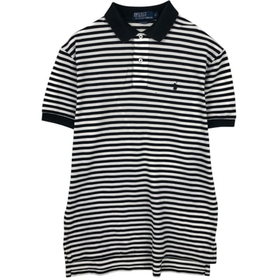 古着 ラルフローレン Ralph Lauren POLO by Ralph Lauren 半袖 ボーダー ポロシャツ メンズM相当/eaa635181