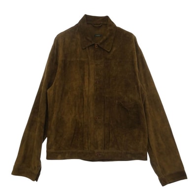 COMOLI コモリ 26SS DO1-01021 TYPE-1st シープスエード ラムレザー ブルゾン ジャケット ブラウン系 4【中古】