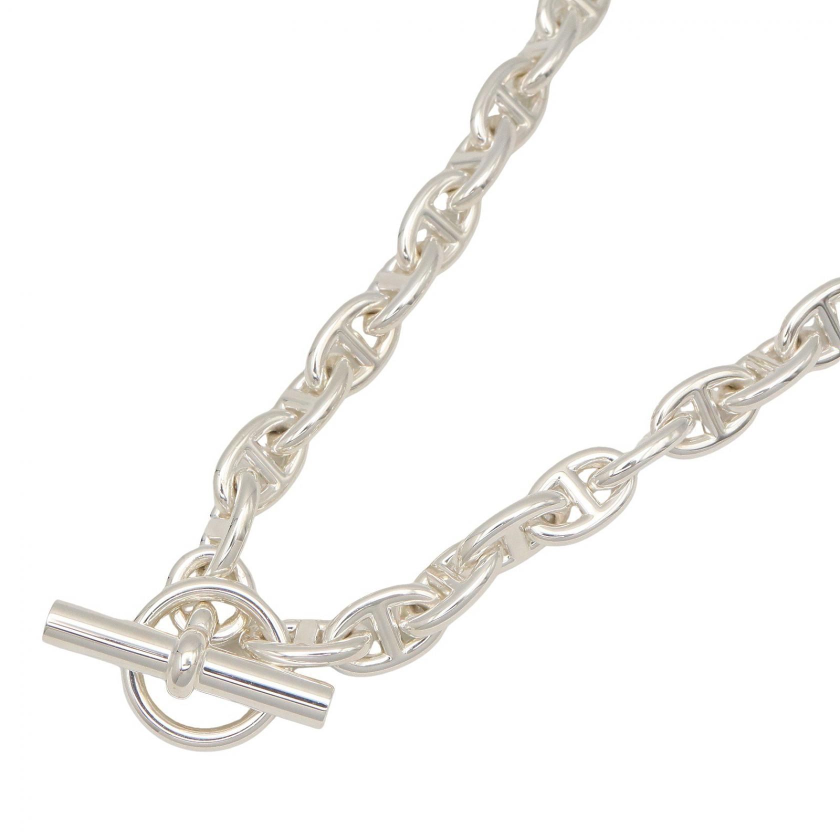 エルメス HERMES シェーヌダンクル ネックレスPM 43コマ ネックレス ジュエリー シルバー925 メンズ レディース シルバー系 【中古】