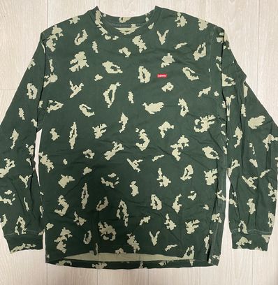 Supreme Small Box L/S Tee "Olive Russian Camo"(21FW)