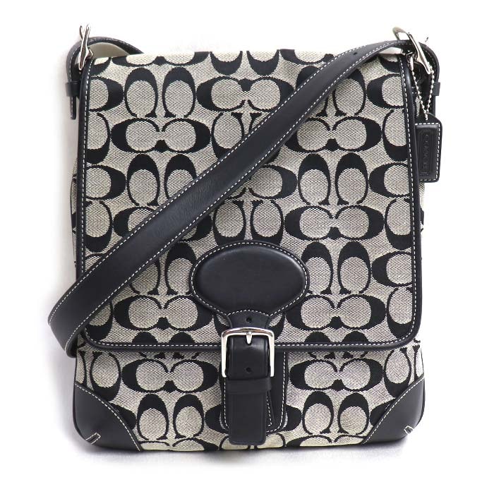 COACH コーチ ショルダーバッグ グレー/ブラック 6078 レディース【中古】