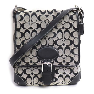 COACH コーチ ショルダーバッグ グレー/ブラック 6078 レディース【中古】