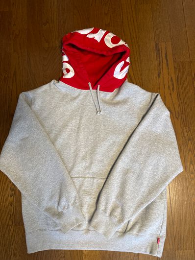 Supreme Contrast Hooded Sweatshirt "Grey"
