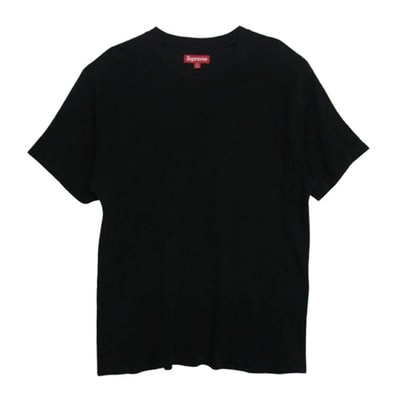 Supreme シュプリーム Tシャツ 24AW Stencil Thermal S/S Top ステンレスロゴ サーマル Tシャツ ブラック系 M【中古】