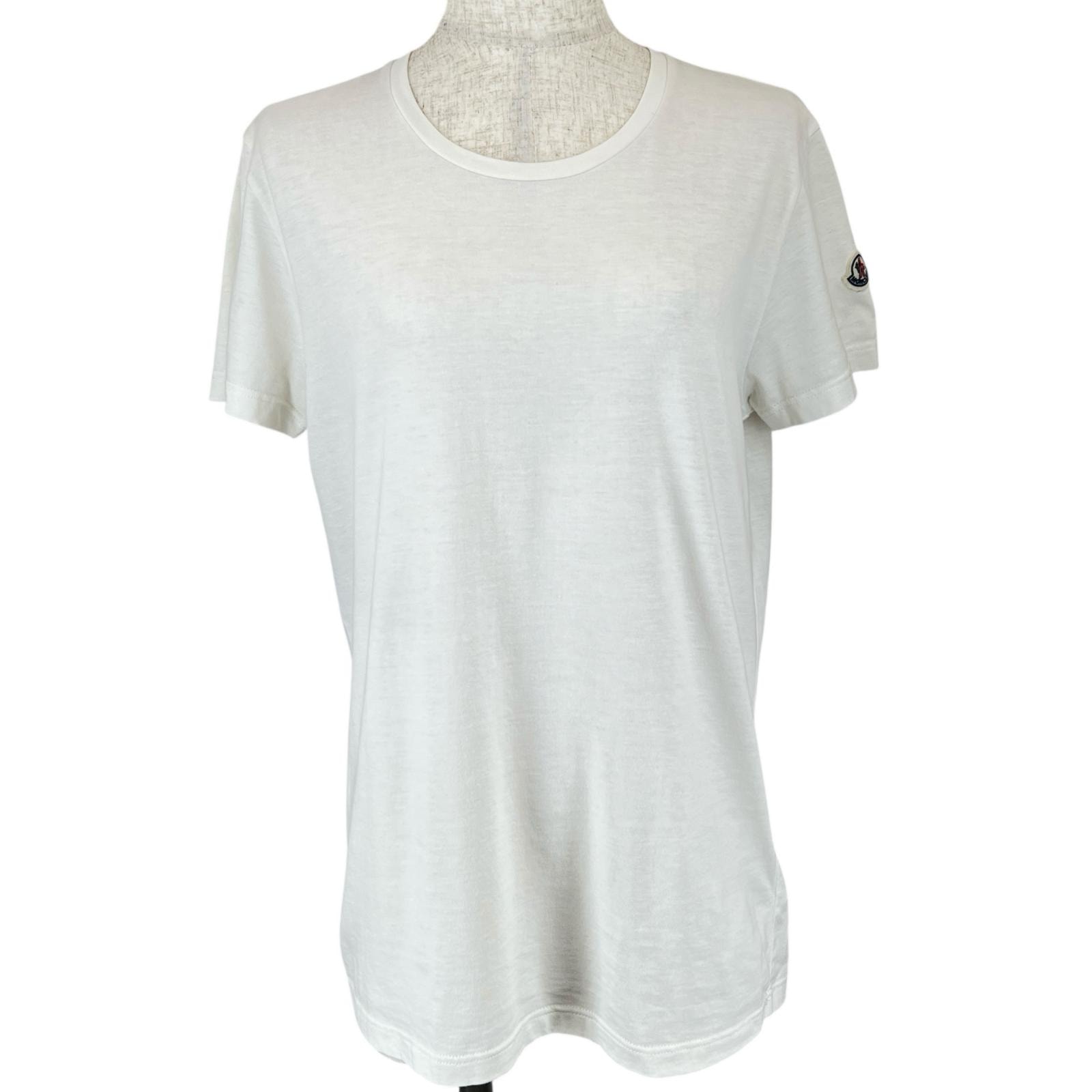 美品 モンクレール 半袖Tシャツ MAGLIA MANICA CORTA ホワイト レディース M