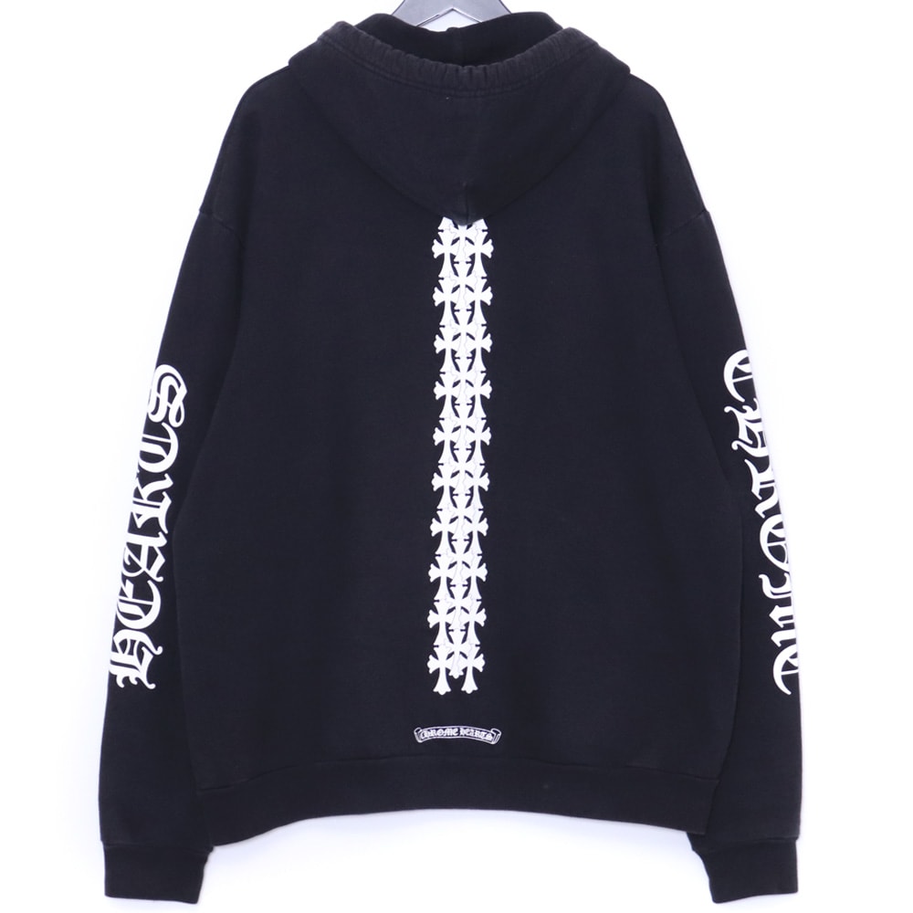 CHROME HEARTS タイヤトラック セメタリークロス スウェットパーカー