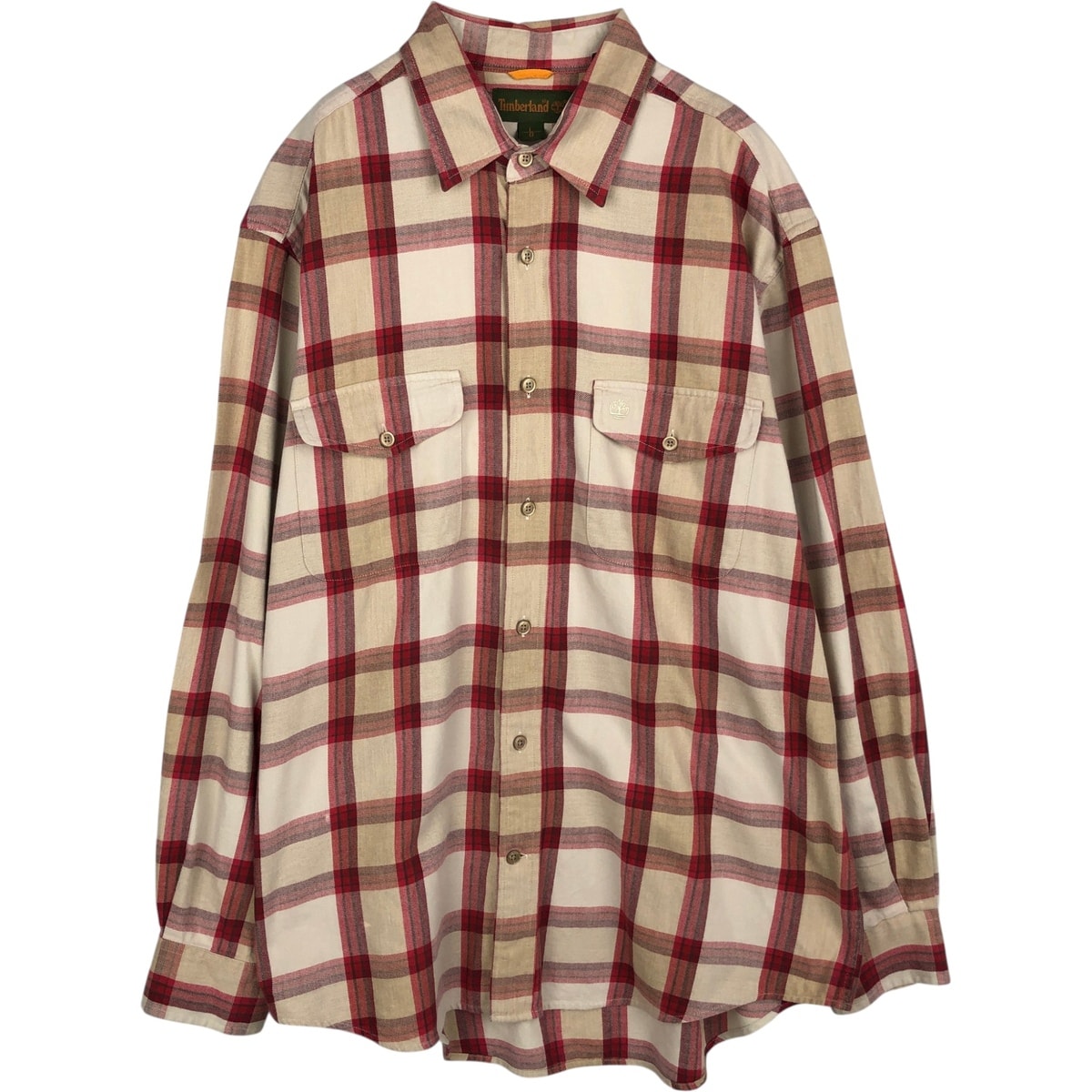 古着 90~00年代 ティンバーランド Timberland 長袖 コットンチェックシャツ メンズL相当 ヴィンテージ/eaa635646