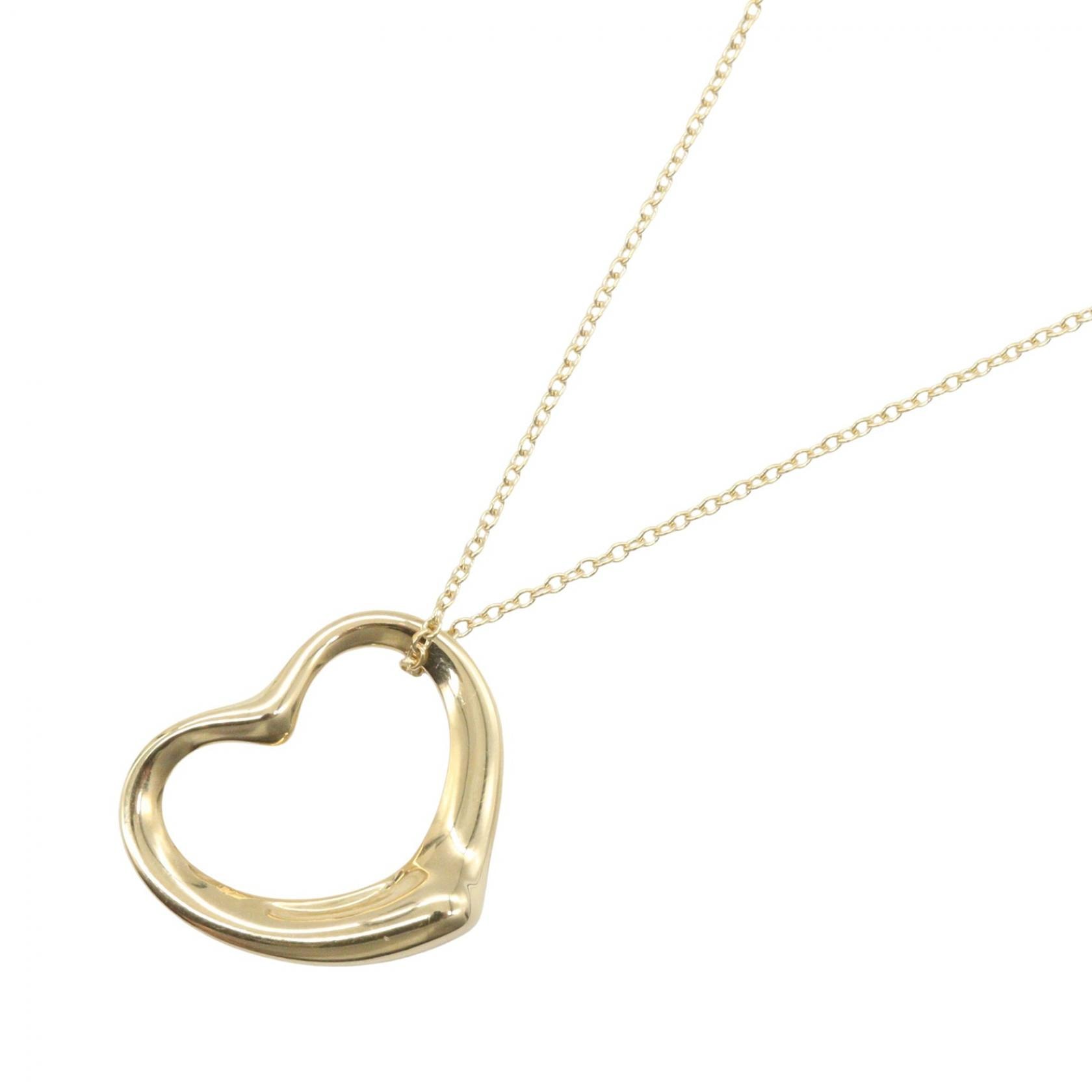 ティファニー TIFFANY&CO オープンハート ネックレス ネックレス ジュエリー K18(イエローゴールド) レディース ゴールド系 【中古】