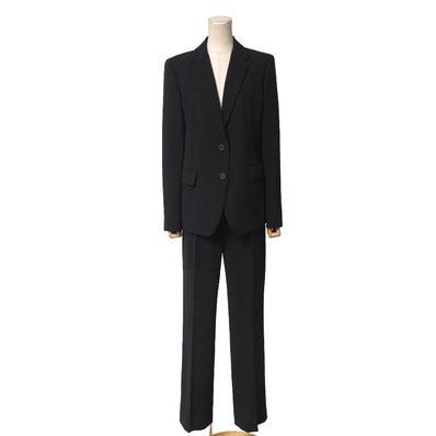 Max Mara Studio マックスマーラ ストゥディオ パンツスーツ サイズ44 テーラード ブレザー シングルジャケット ストレッチ スラックス ブランド古着【中古】20260608/RA9545