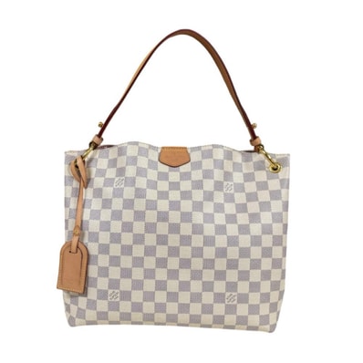ルイヴィトン グレースフルPM ダミエアズール ショルダーバッグ ダミエアズールキャンバス N42249 ホワイト レディース LOUIS VUITTON 中古