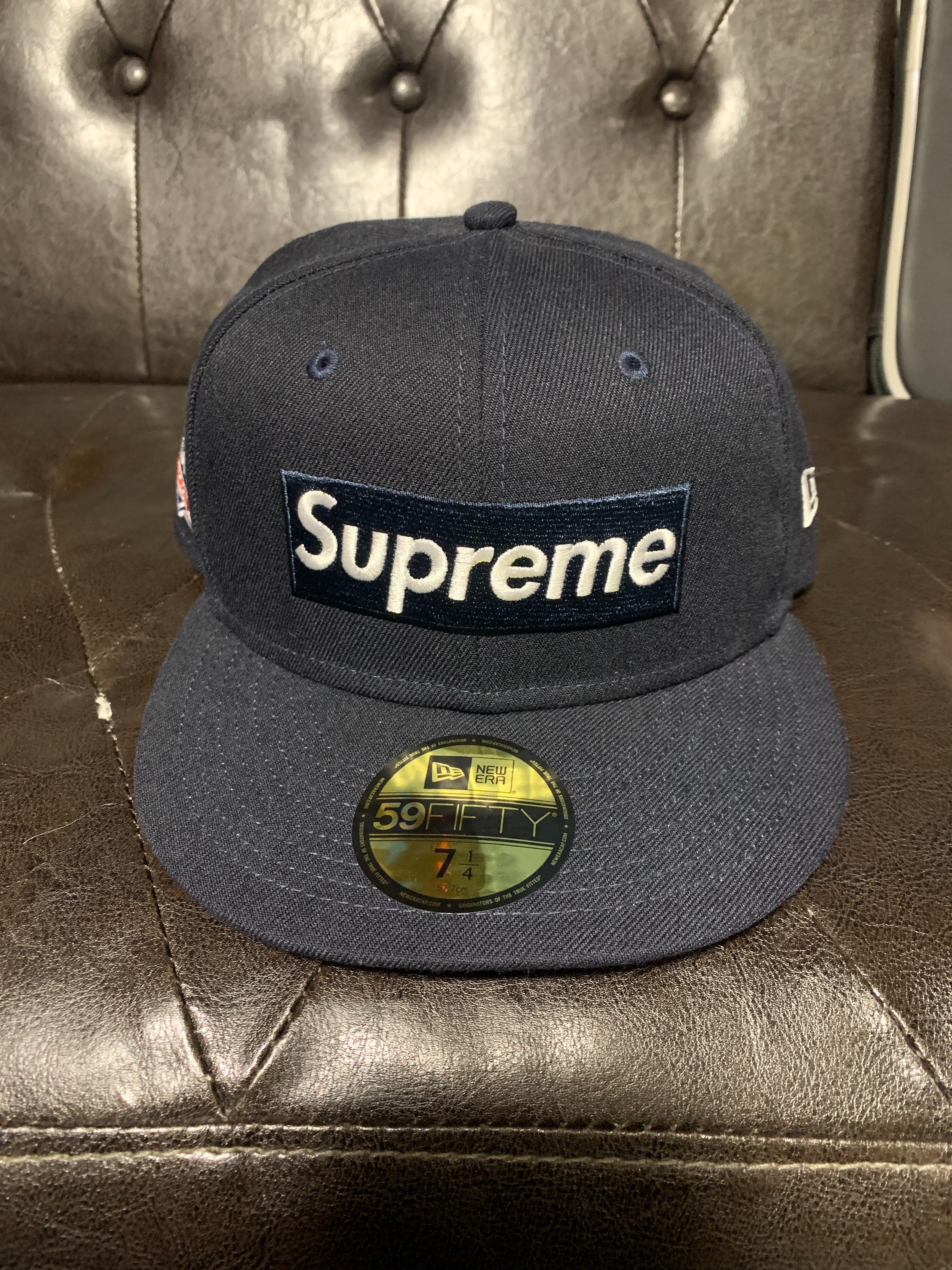 Supreme No Comp Box Logo New Era "Navy"