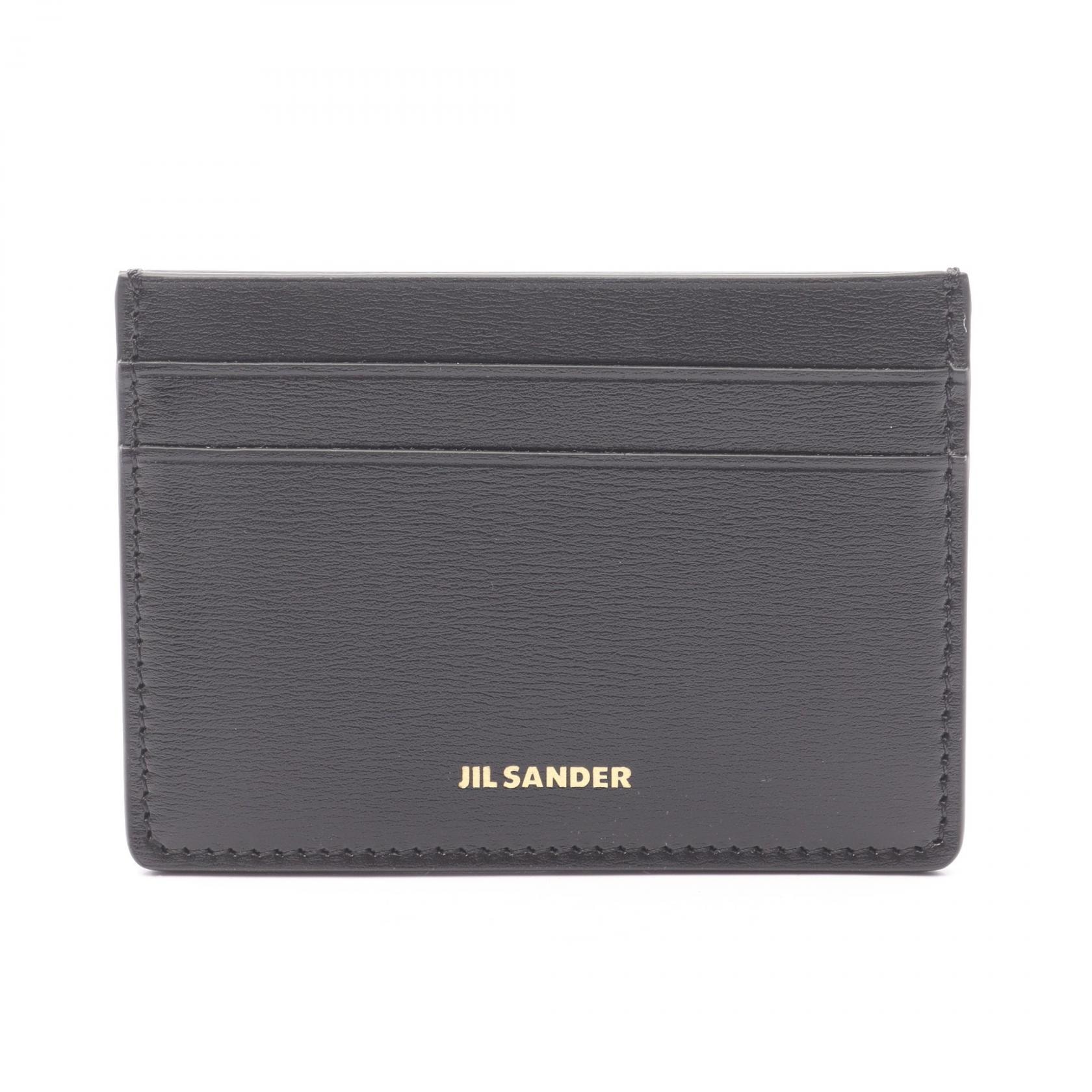 ジルサンダー JIL SANDER カードケース アクセサリー レザー メンズ レディース ブラック系 J07VL0006P4840001 【新品】