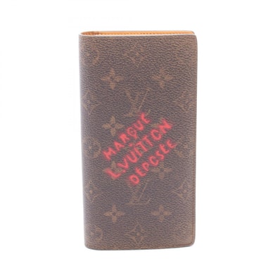 ルイ・ヴィトン LOUIS VUITTON ポルトフォイユ ブラザNM 二つ折り長財布 財布 PVCコーティングキャンバス モノグラム・ダスト モノグラム メンズ ブラウン系 M11706 【中古】
