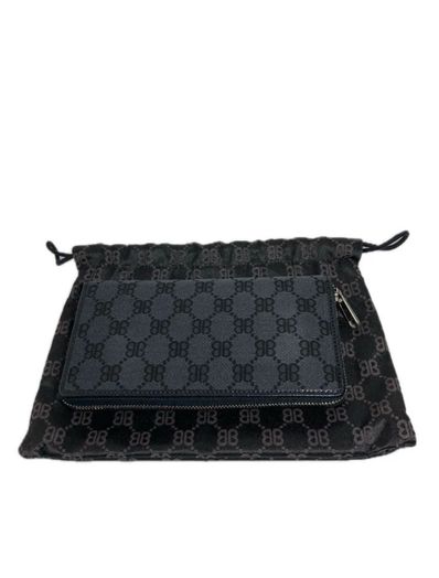 GUCCI x Balenciaga The Hacker Continental Zip Wallet Canvas Jacquard "Black"
