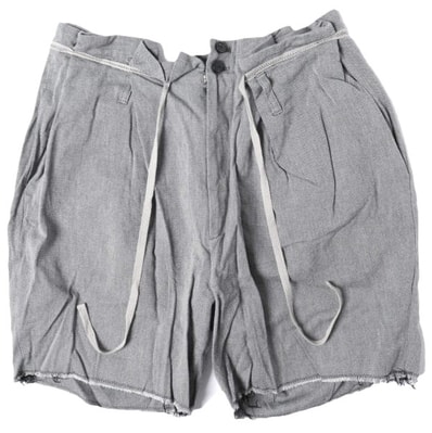 kolor カラー 日本製 再構築 コットンキュプラクロス ショートパンツ 11SCM-P03102 1 GRAY カットオフ ショーツ ボトムス g8547