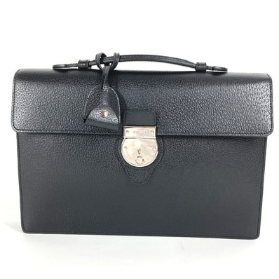 グッチ GUCCI ロゴ 295256 ビジネスバッグ カバン ブリーフケース ハンドバッグ レザー ブラック