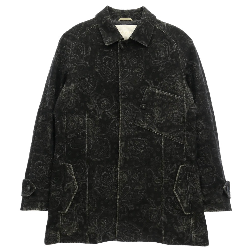 TATRAS タトラス 14AW MTA15A4304 ATELIER LINE アトリエライン ペイズリー ダウン コート ブラック系 03【中古】
