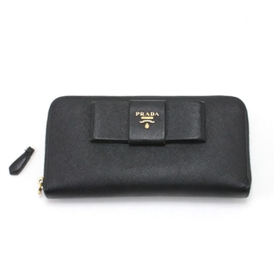 PRADA プラダ ラウンドファスナー財布 1M0506 ブラック