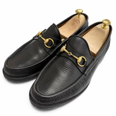 良品 グッチ ホースビット ローファー ビジネスシューズ 43 111 6030