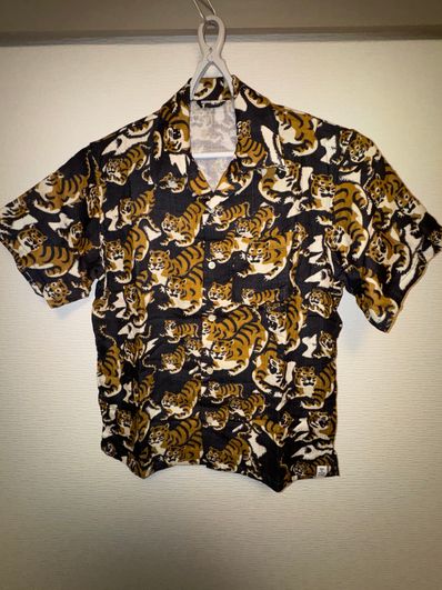 HUMAN MADE TIGER GAUZE ALOHA SHIRT "Navy"