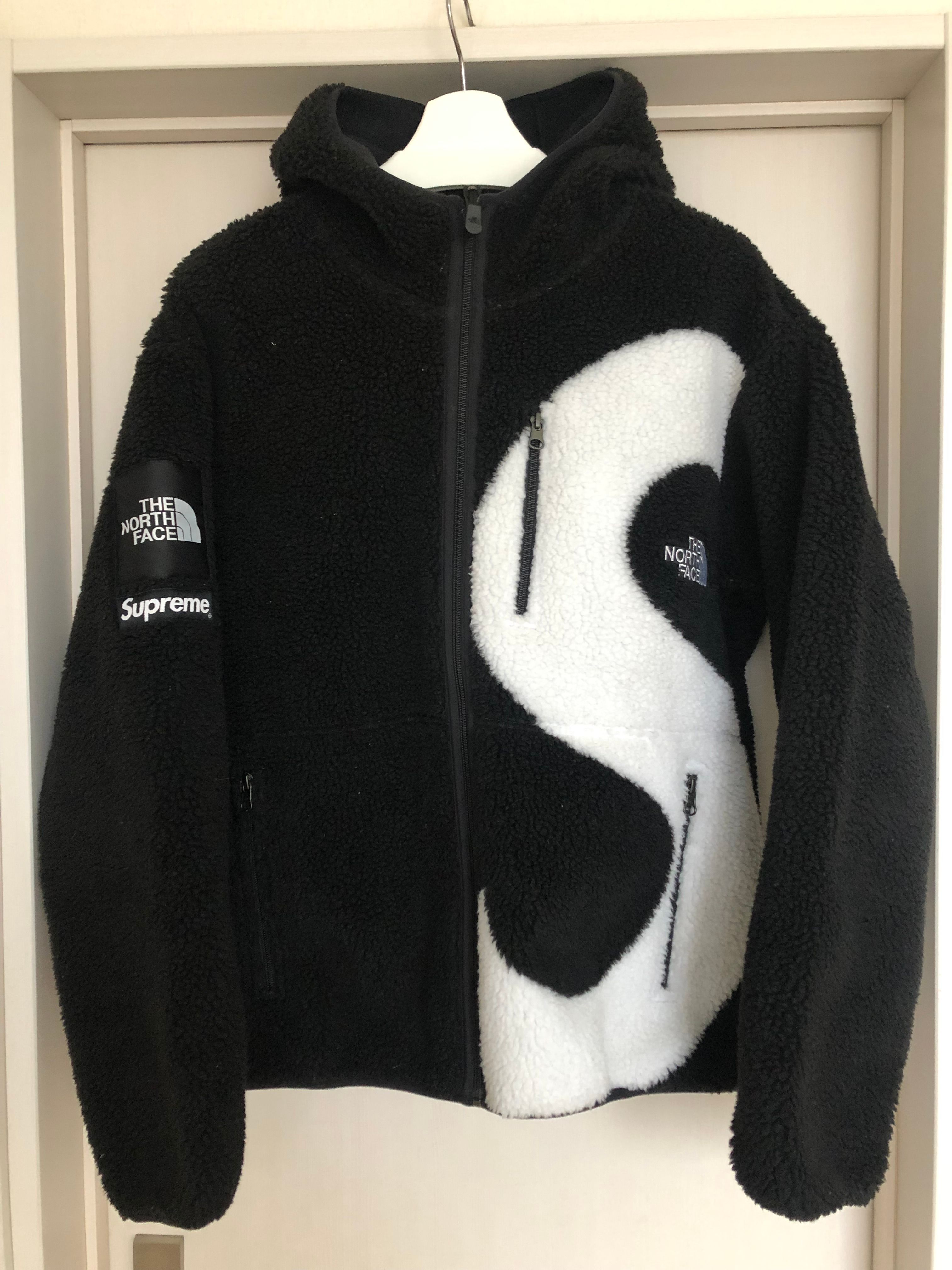 Supreme x The North Face S Logo Hooded Fleece Jacket "Black"