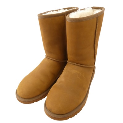 UGG アグ ブーツ 1008558 M CLASSIC SHORT DECO クラシック ショートデコ ムートン ブーツ ブラウン系 26cm【中古】