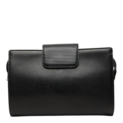サンローラン クラッチバッグ ブラック ゴールド レザー メンズ SAINT LAURENT 【中古】