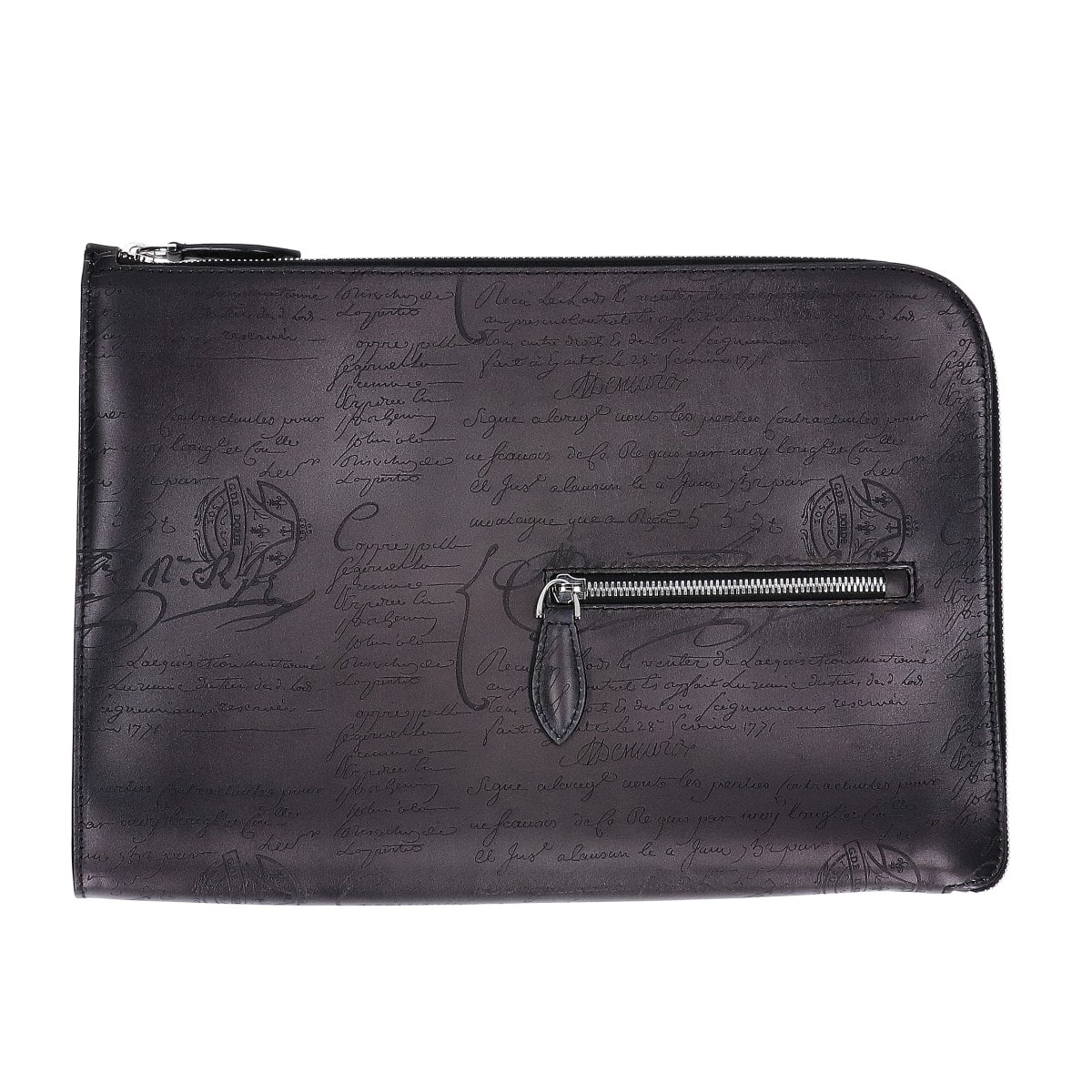 ベルルッティ 【美品】ニノ TGM クラッチ ヴェネチア カーフレザー スクリット