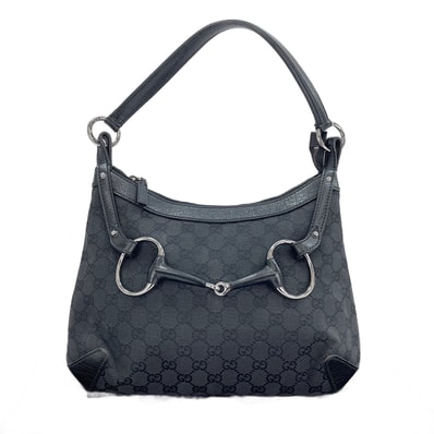 グッチ GUCCI GGキャンバス ホースビット ショルダーバッグ【中古】