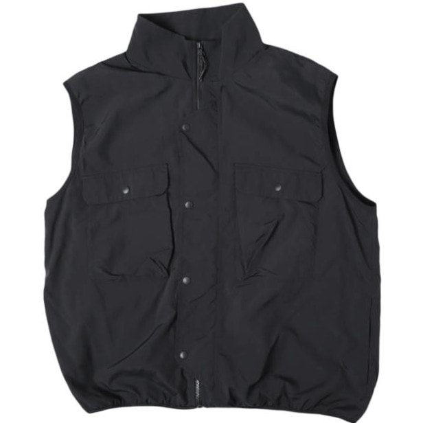 MARMOT CAPITAL マーモットキャピタル 24SS NYLON VEST ナイロンベスト 24SS-L3-06 L BLACK ジレ トップス g27931