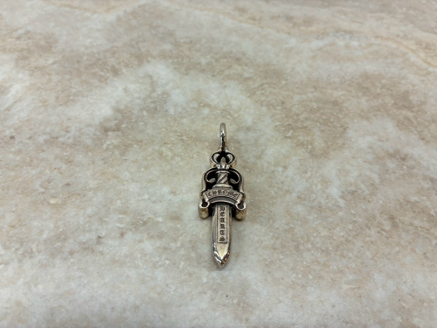 Chrome Hearts Double Dagger Pendant "Silver"