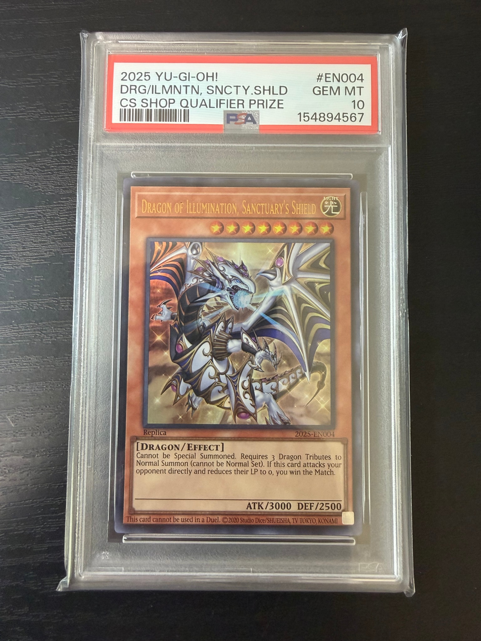 PSA10】Dragon of Illumination Sanctuary's Shield UR [2025-EN004