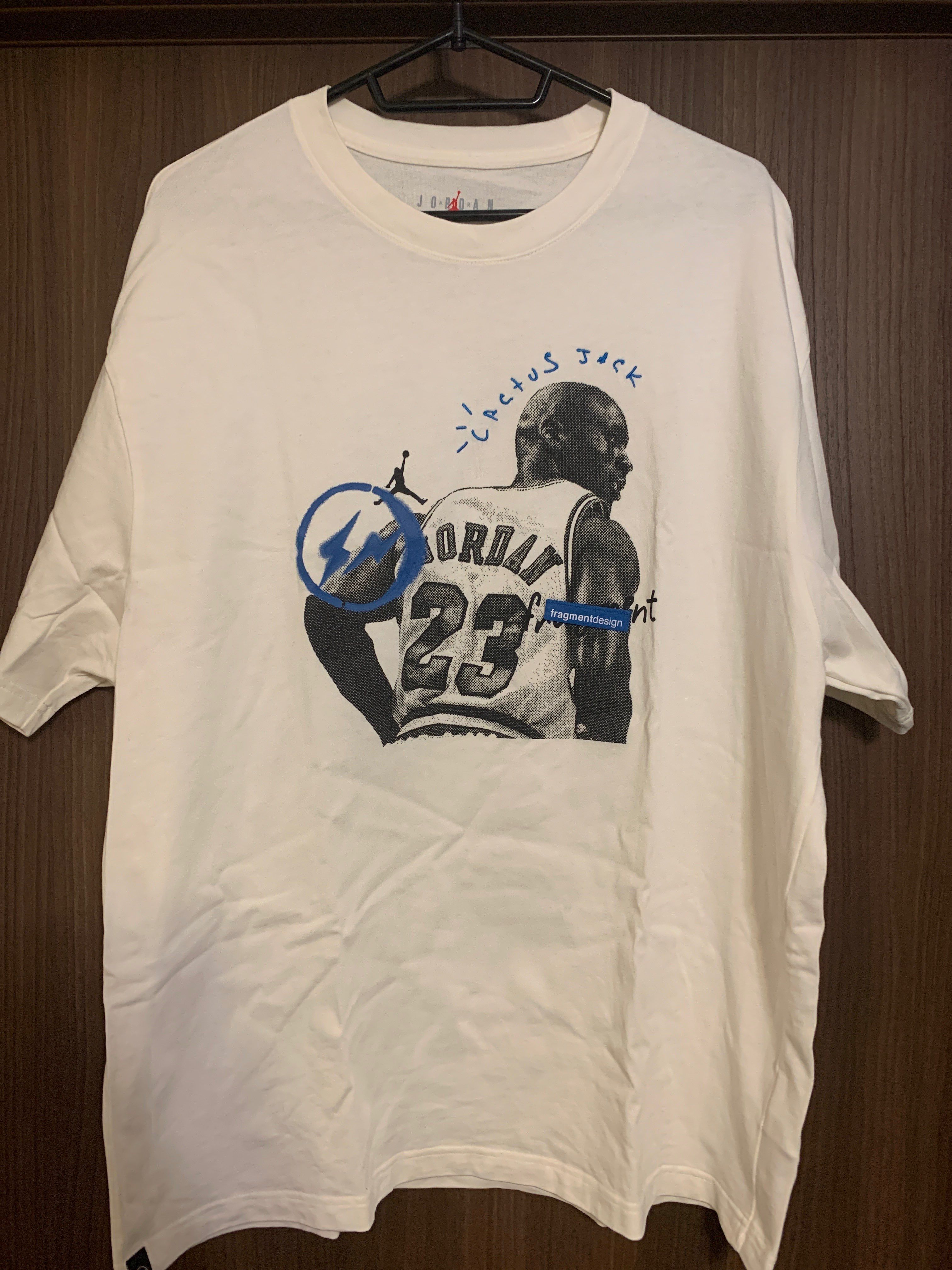 Air Jordan Travis Scott  Fragment Tee "White"