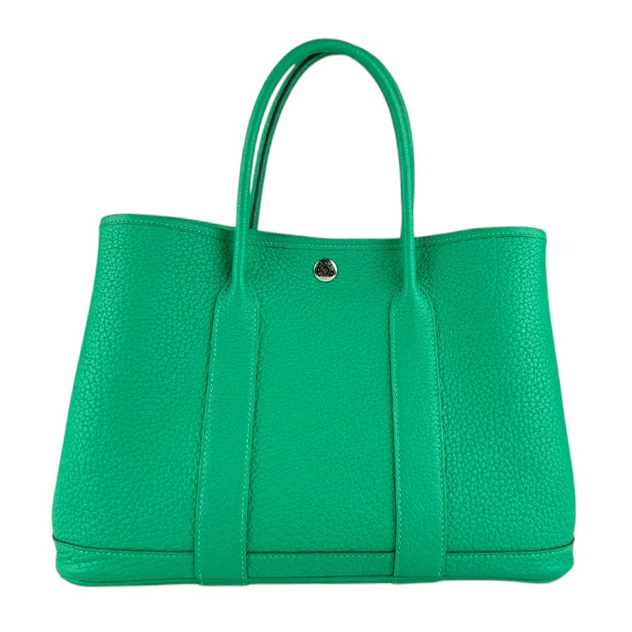 エルメス HERMES ハンドバッグ ガーデンパーティTPM ネゴンダ ミント レディース【中古】 z9225